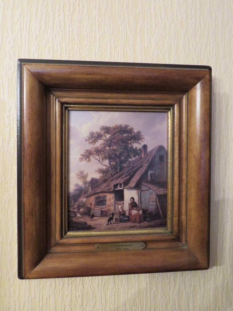 Tafereel aan hut, Ophalen