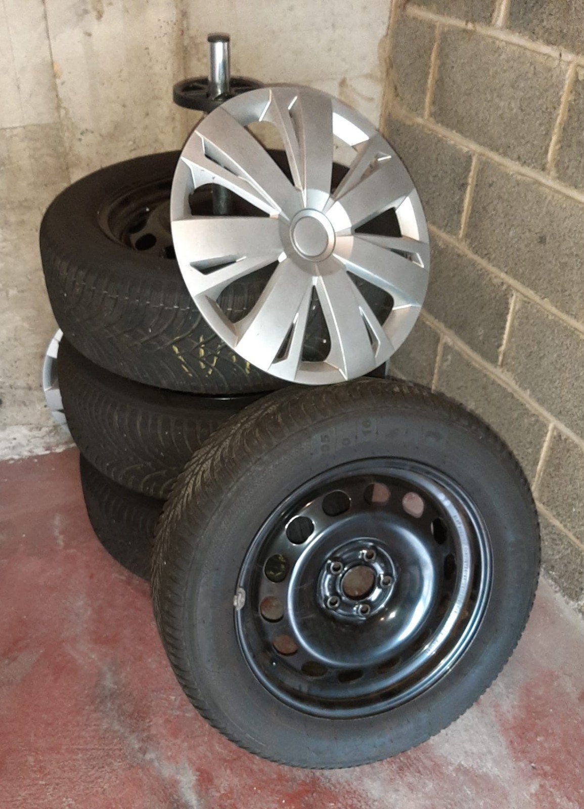 jantes et pneus hiver VW, Ophalen, 16 inch, Nieuw, Band(en)