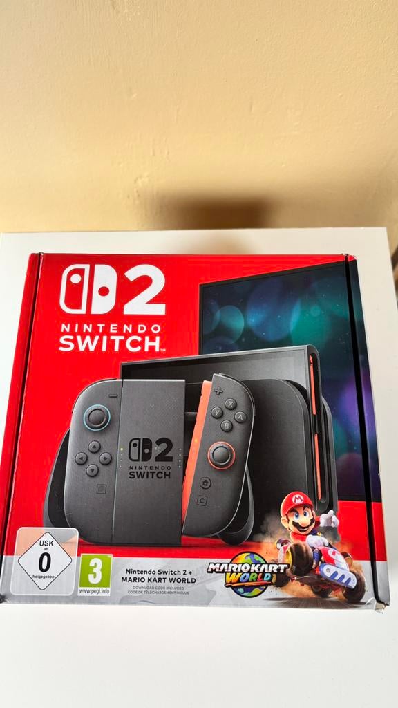 Nintendo switch 2 + Mario kart, Consoles de jeu & Jeux vidéo, Enlèvement, Comme neuf