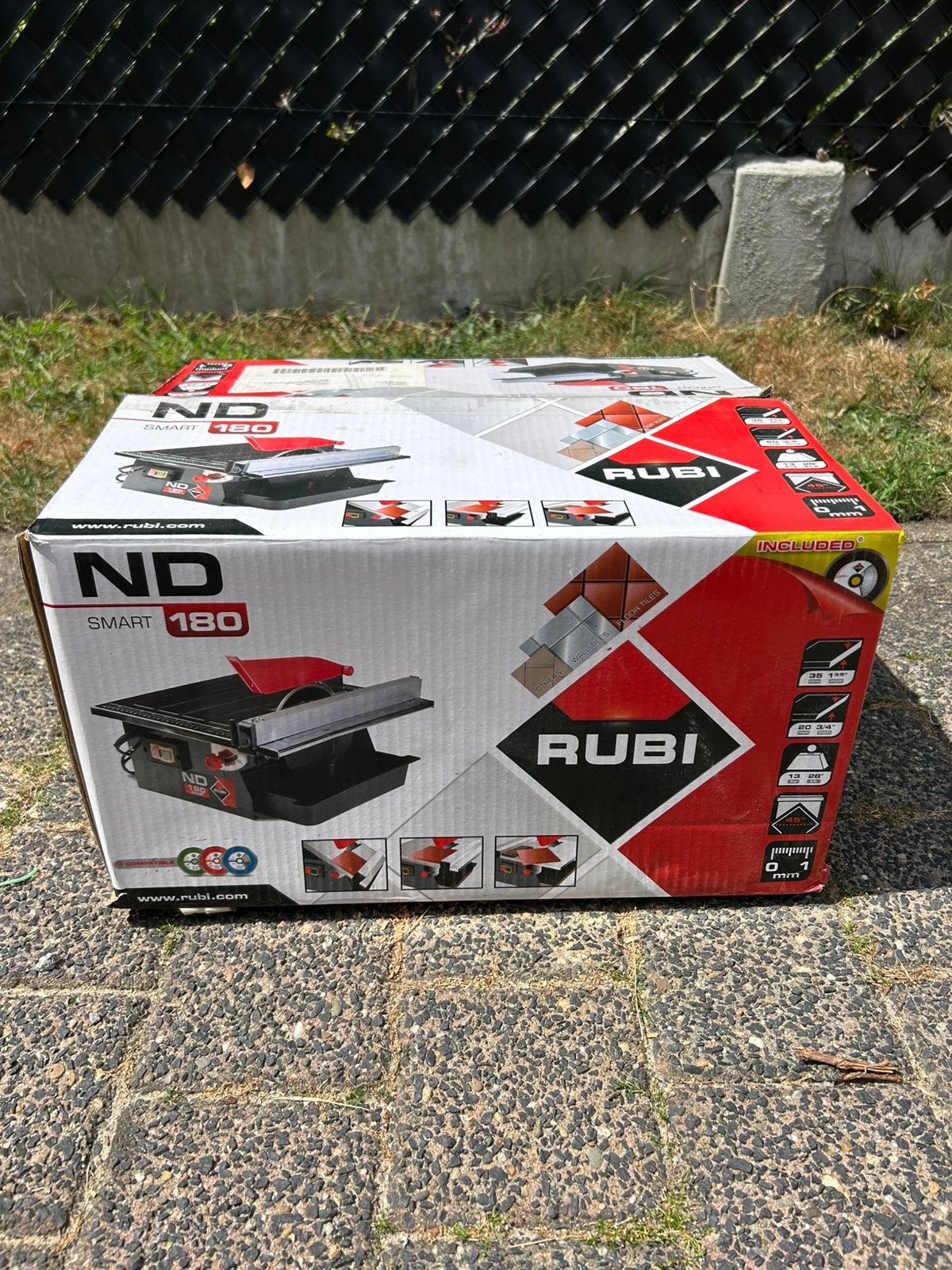 Rubi ND180 Smart Tegelzaagmachine, Bricolage & Construction, Outillage | Scies mécaniques, Moins de 600 watts, 30 à 70 mm, Enlèvement