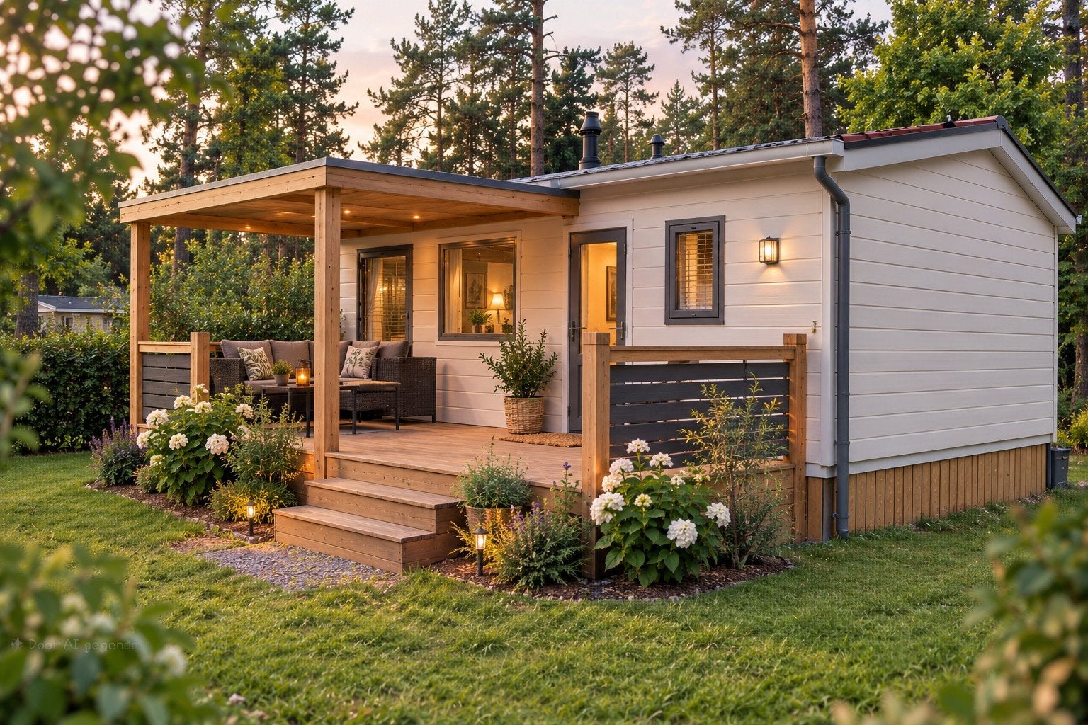 Kunststof chalet gezocht, Caravans en Kamperen, Ophalen, Zo goed als nieuw
