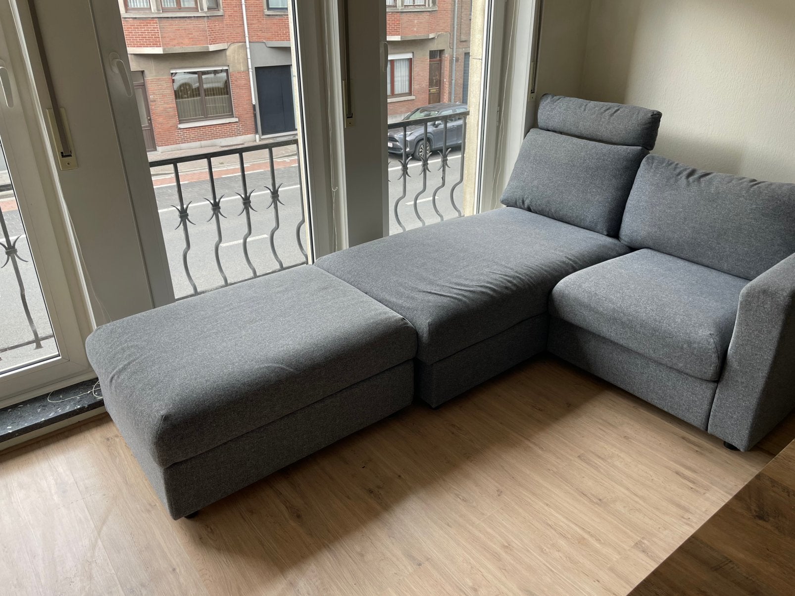 Zetel: 2 zit met chaise longue, Enlèvement, Comme neuf