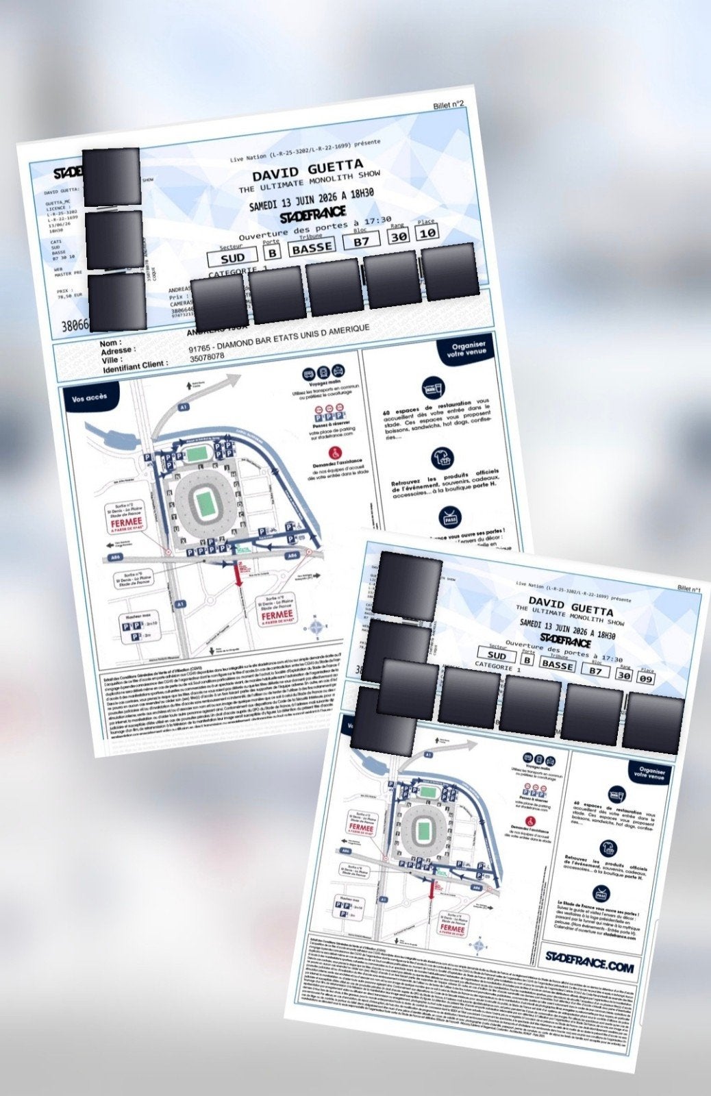 David Guetta stade de France, Tickets en Kaartjes, Concerten | Overige