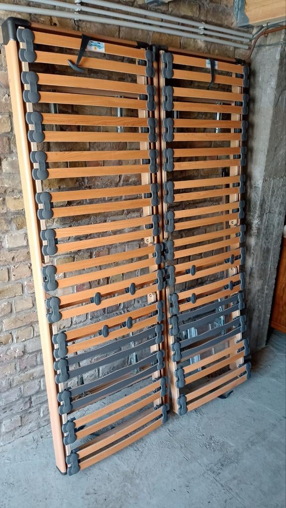 2 lattenbodems 67,5x200, Maison & Meubles, Chambre à coucher | Matelas & Sommiers, Matelas, Queen size, Enlèvement