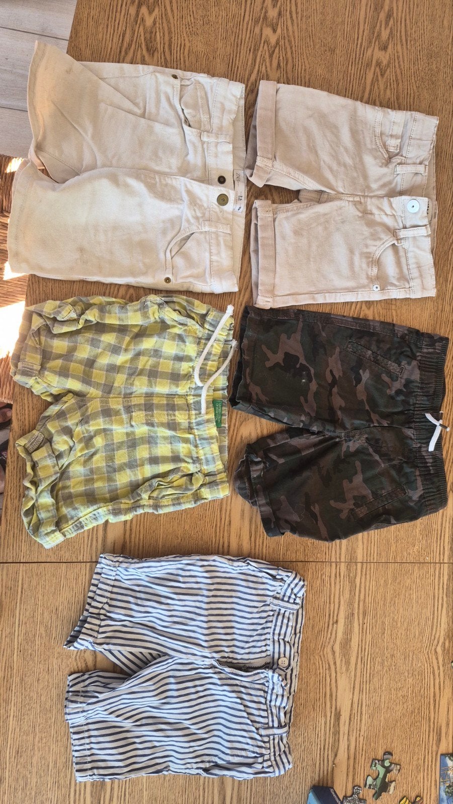 shorts jongen 104, Ophalen