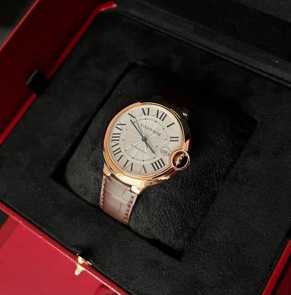 Cartier Ballon Bleu 40mm Roségold Neuve 2025, Or, Enlèvement, Or, Neuf