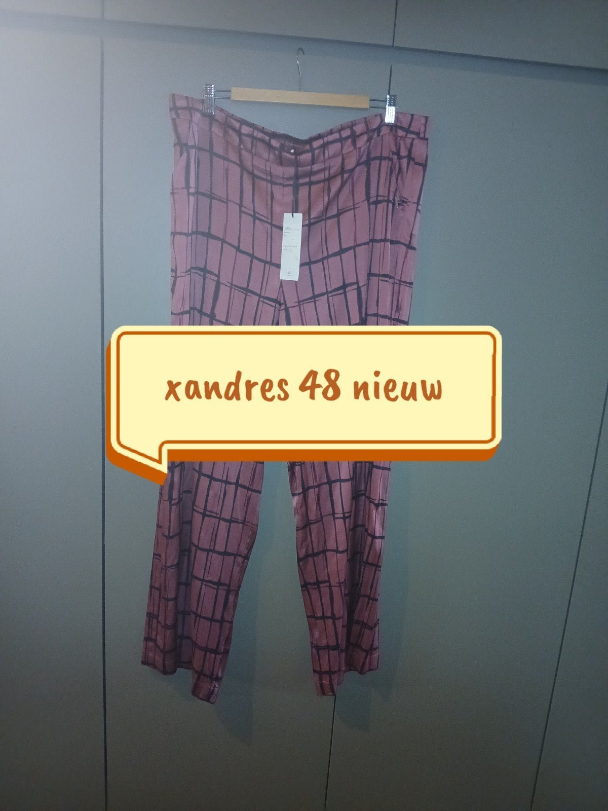 Broek xandres 48 nieuw, Kleding | Dames, Meerkleurig, Maat 46/48 (XL) of groter, Nieuw, Ophalen of Verzenden