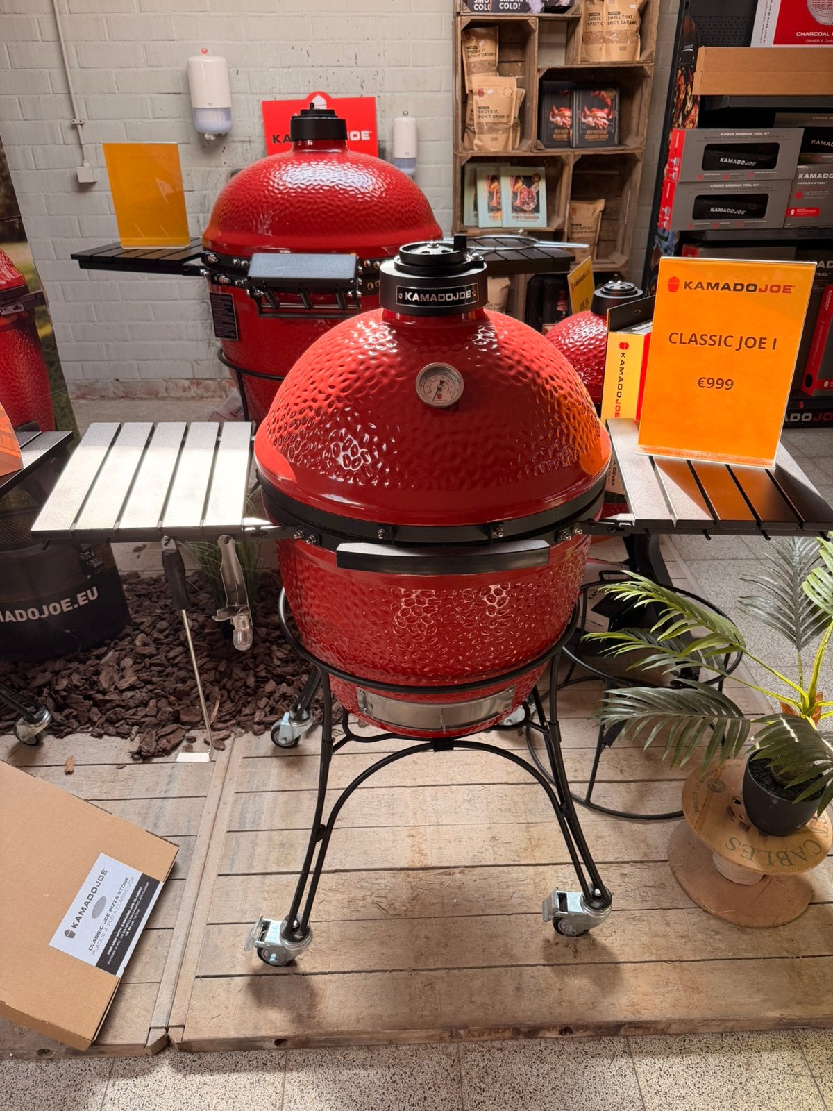 Kamado Joe Classic Joe 1 NIEUW, Tuin en Terras, Ophalen, Zo goed als nieuw