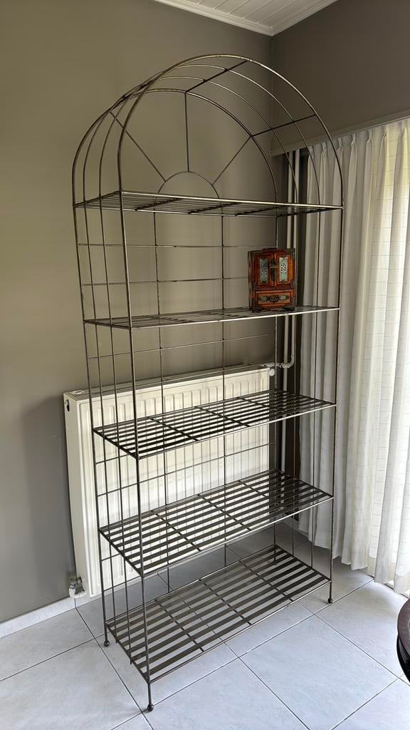 Woonaccessoires met legplanken in metaal 230 x100 cm, Ophalen, Zo goed als nieuw