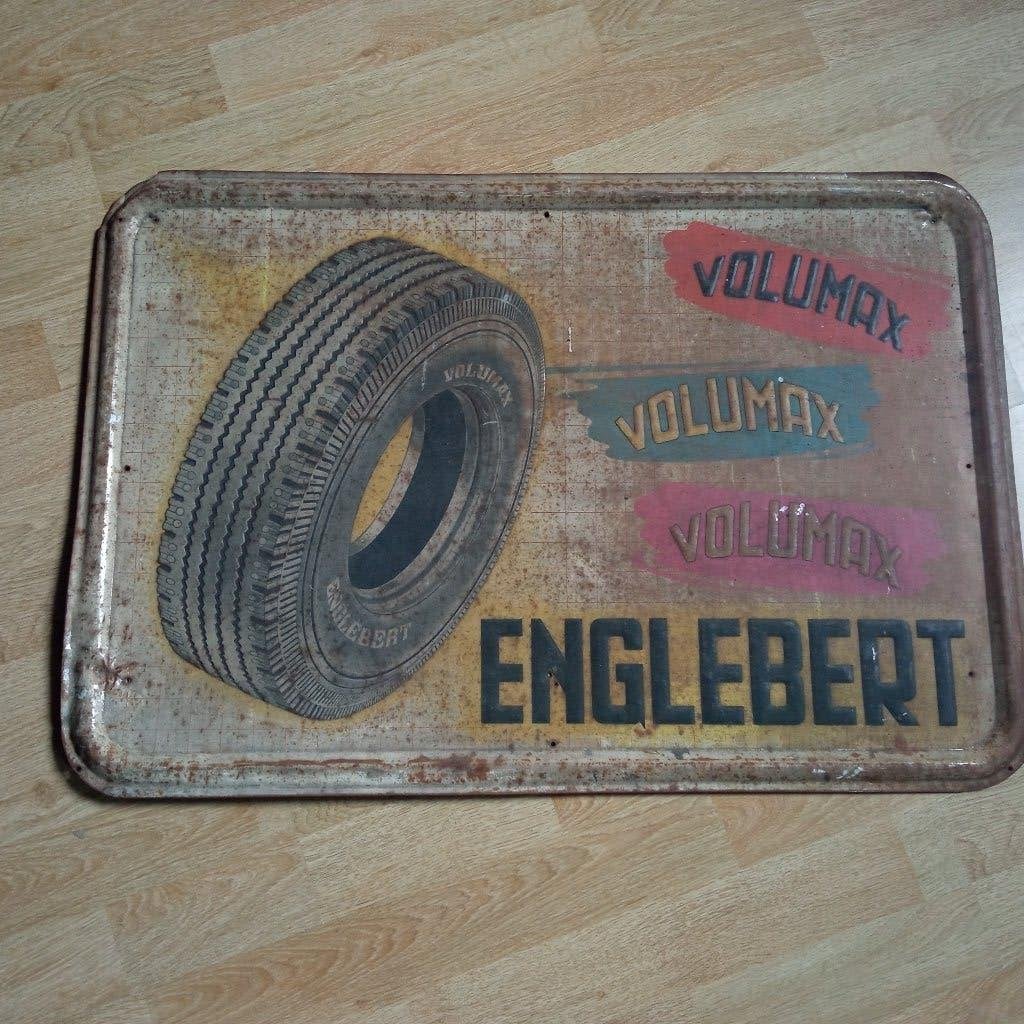 publicité ENGLEBERT, Enlèvement ou Envoi, Utilisé, Panneau publicitaire