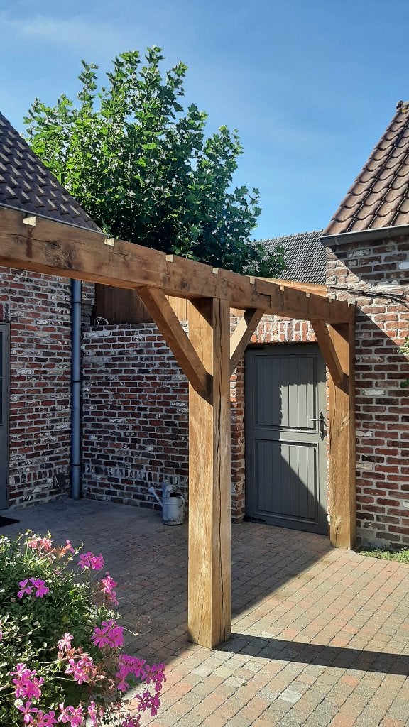 Eiken balken, Bricolage & Construction, Bois & Planches, Enlèvement, Utilisé, Chêne, Poutre
