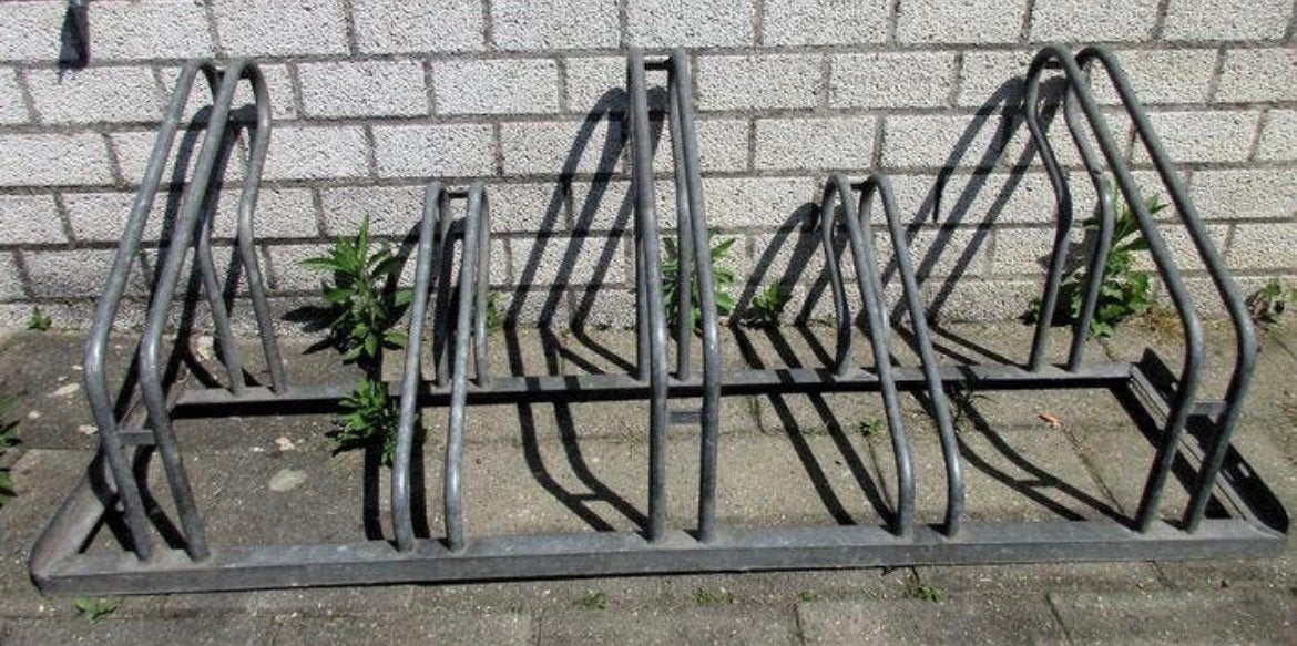 Fietsenrek voor 5 fietsen, Ophalen, Zo goed als nieuw