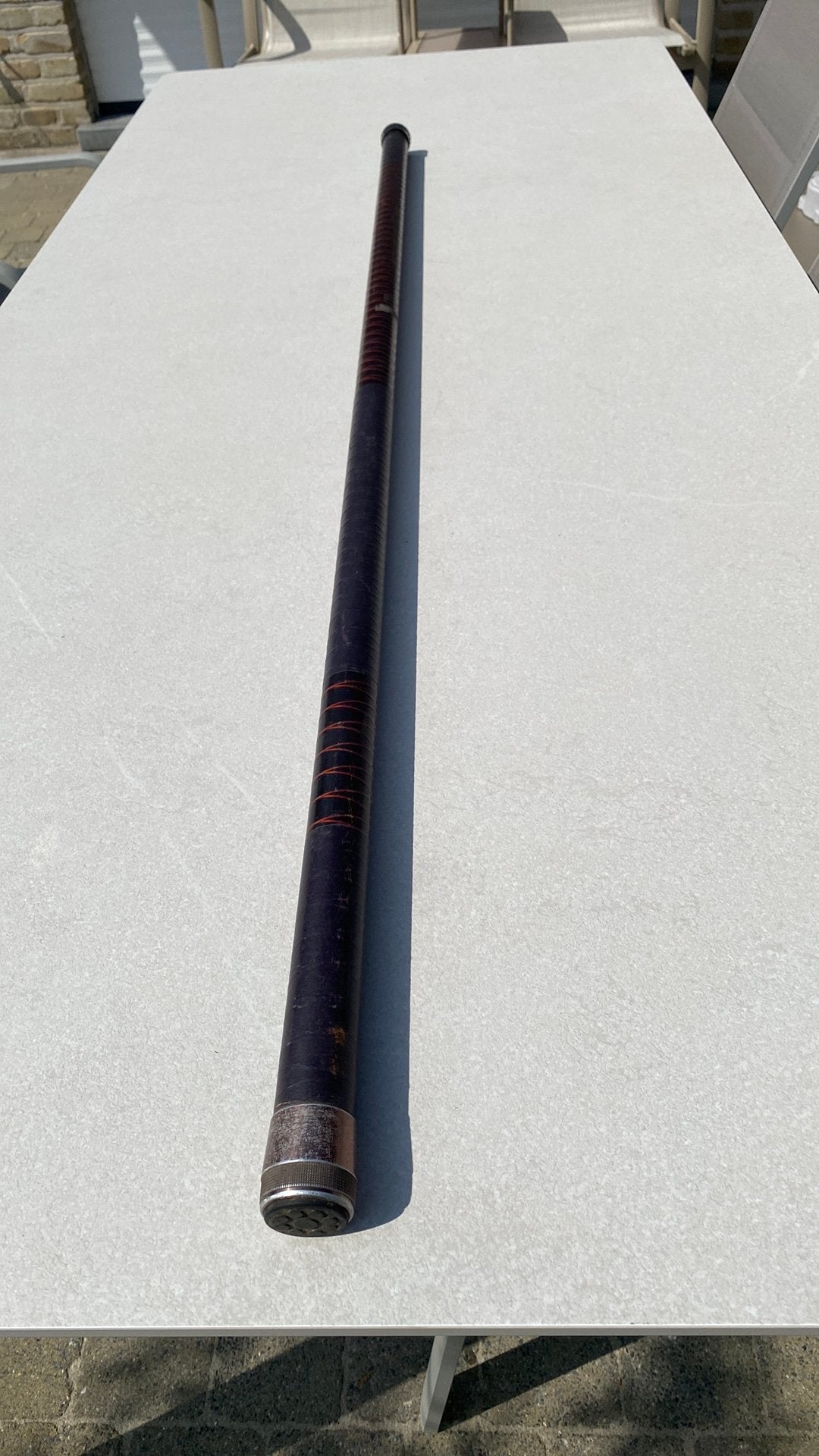 Vaste hengel in kevlar 9,50 meter, Ophalen, Gebruikt, Vaste hengel