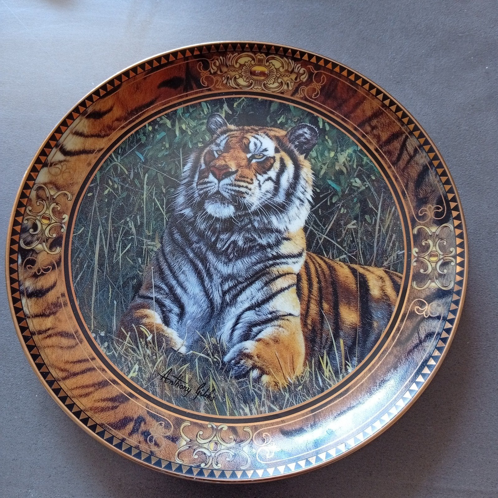 Assiette tigre Franklin, Antiquités & Art, Enlèvement
