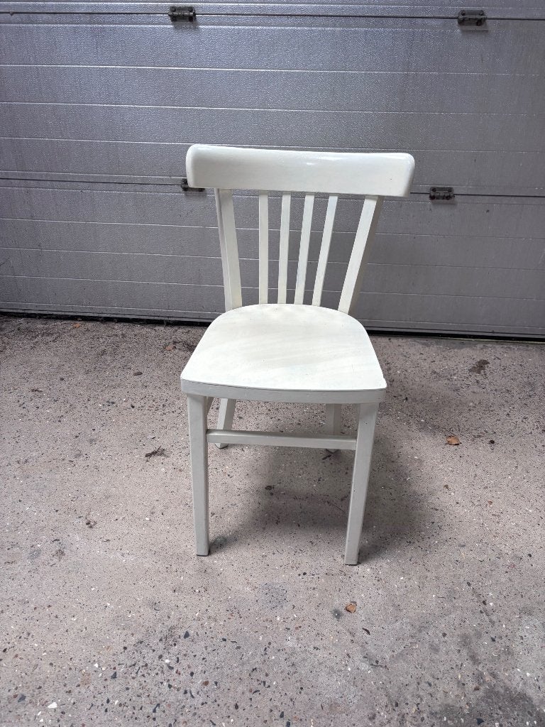 Chaise en bois blanche, Enlèvement, Utilisé