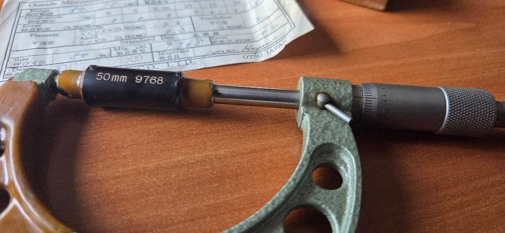 Micromètre extérieur TOYO SEIKI 50-75 mm – Précision 0,01 mm, Enlèvement ou Envoi, Utilisé, Distance