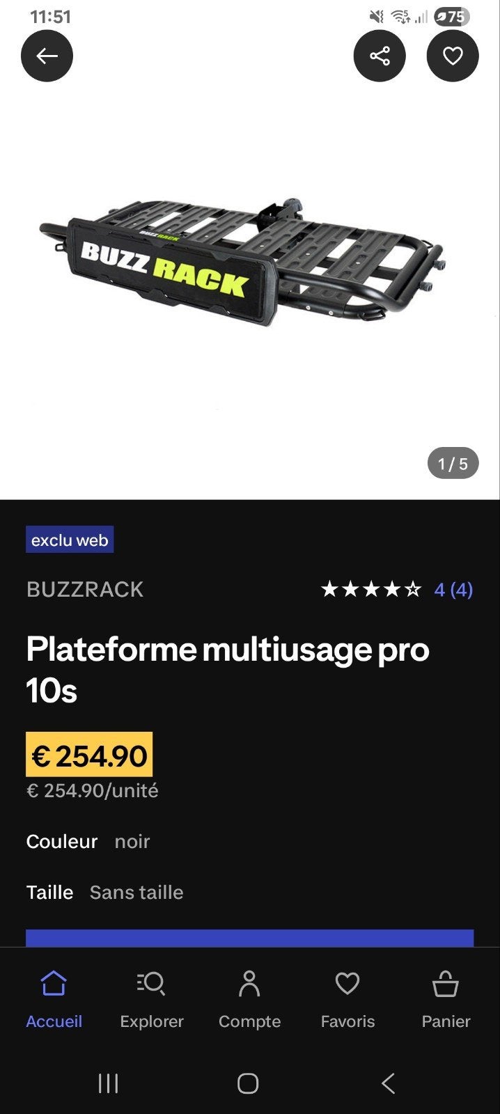 plate forme de chargement buzzrack, Enlèvement, Neuf