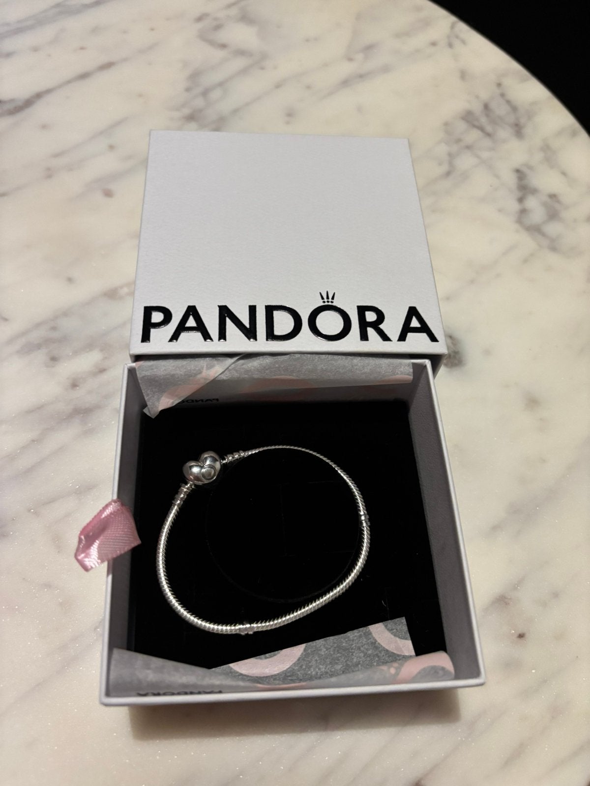 Pandora zilveren armband met hartsluiting | maat 17 | nieuw, Handtassen en Accessoires, Armbanden, Ophalen of Verzenden, Nieuw