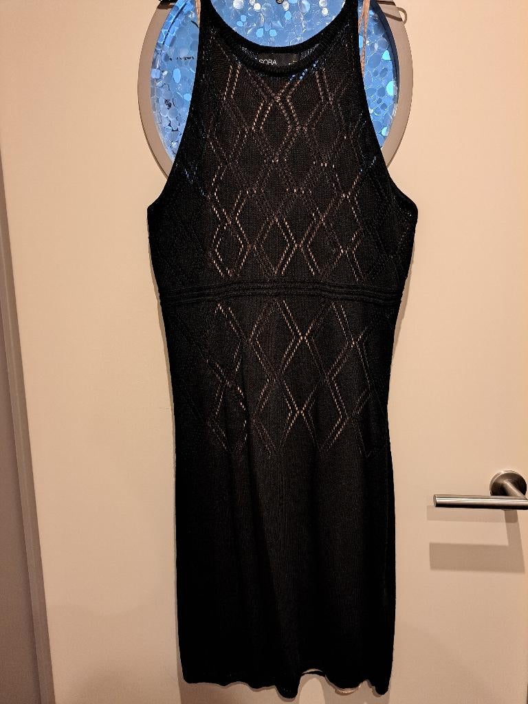 NIEUWE jurk, dun gebreid, feestjurk, strandjurk mt L, Vêtements | Femmes, Robes, Enlèvement ou Envoi, Au-dessus du genou, Jbc