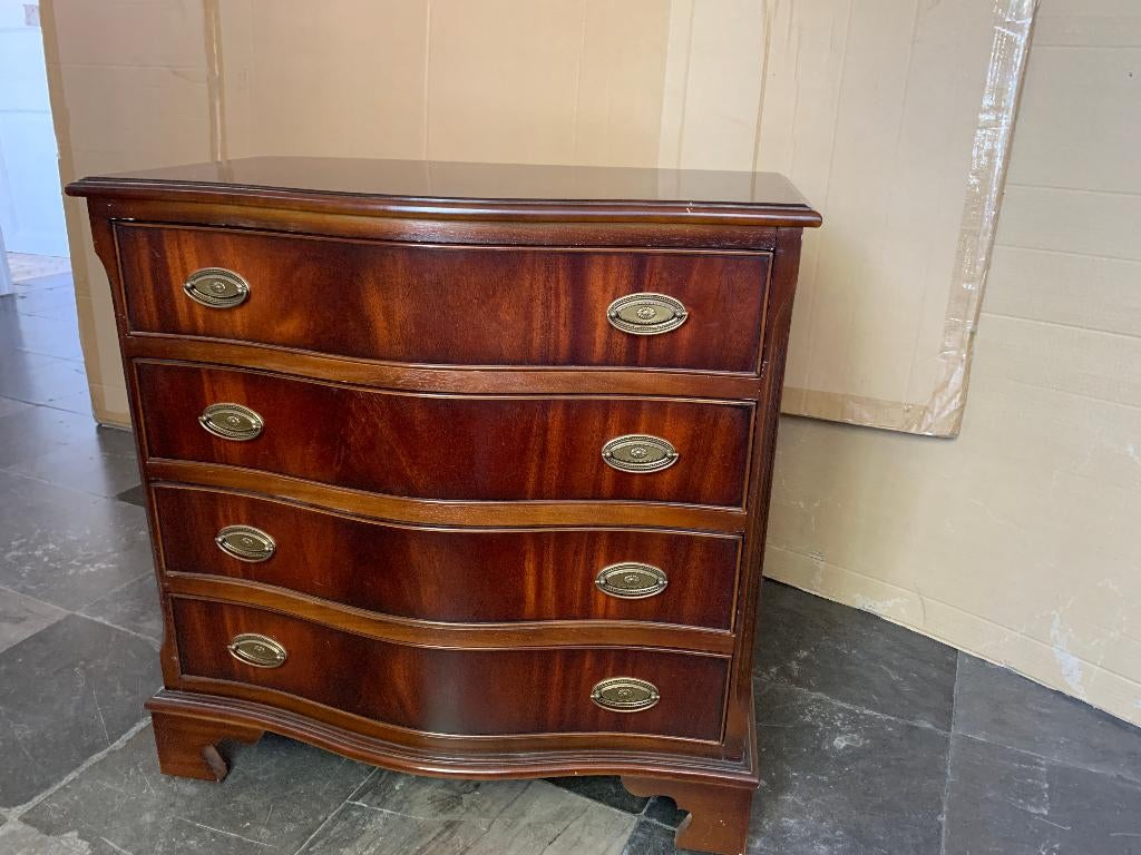 Commode — look anglais élégant, 3 ou 4 tiroirs, 25 à 50 cm, Enlèvement, Utilisé