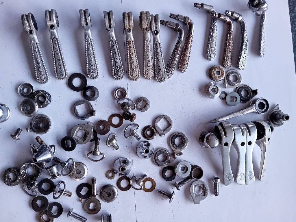 retro campagnolo onderdelen, Gebruikt, Campagnolo, Ophalen of Verzenden, Aluminium