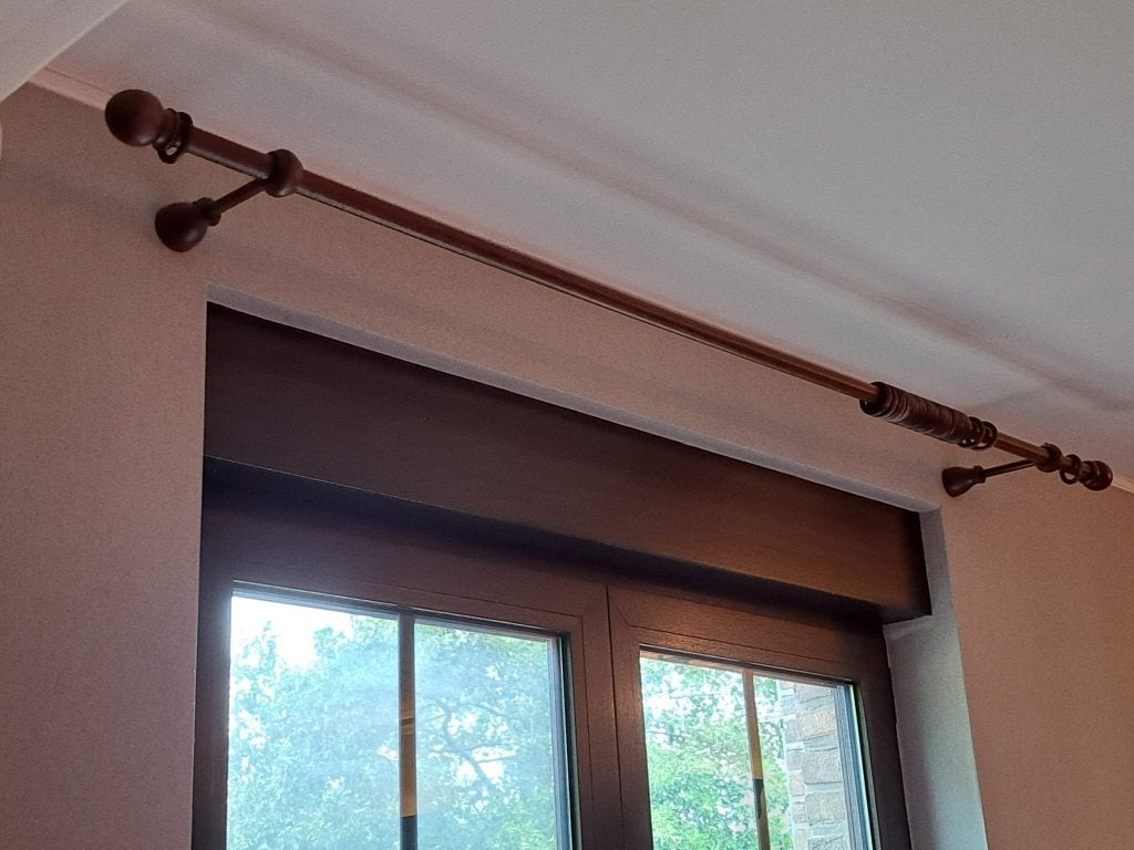 Tringles à rideaux en bois, Maison & Meubles, Enlèvement, Utilisé, Rideau, Bois