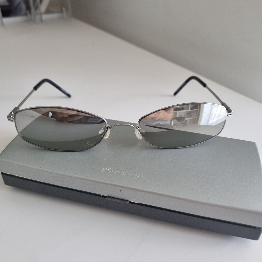 Titanium zonnebril Jacob Jensen voor Thiele in Denemarken, Overige merken, Zonnebril, Overige kleuren, Nieuw
