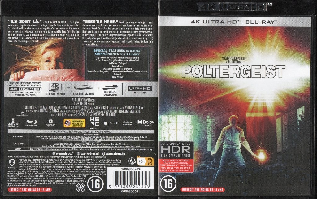 poltergeist (4K ultra hd + blu-ray) neuf, CD & DVD, Blu-ray, Enlèvement ou Envoi, Comme neuf, Horreur