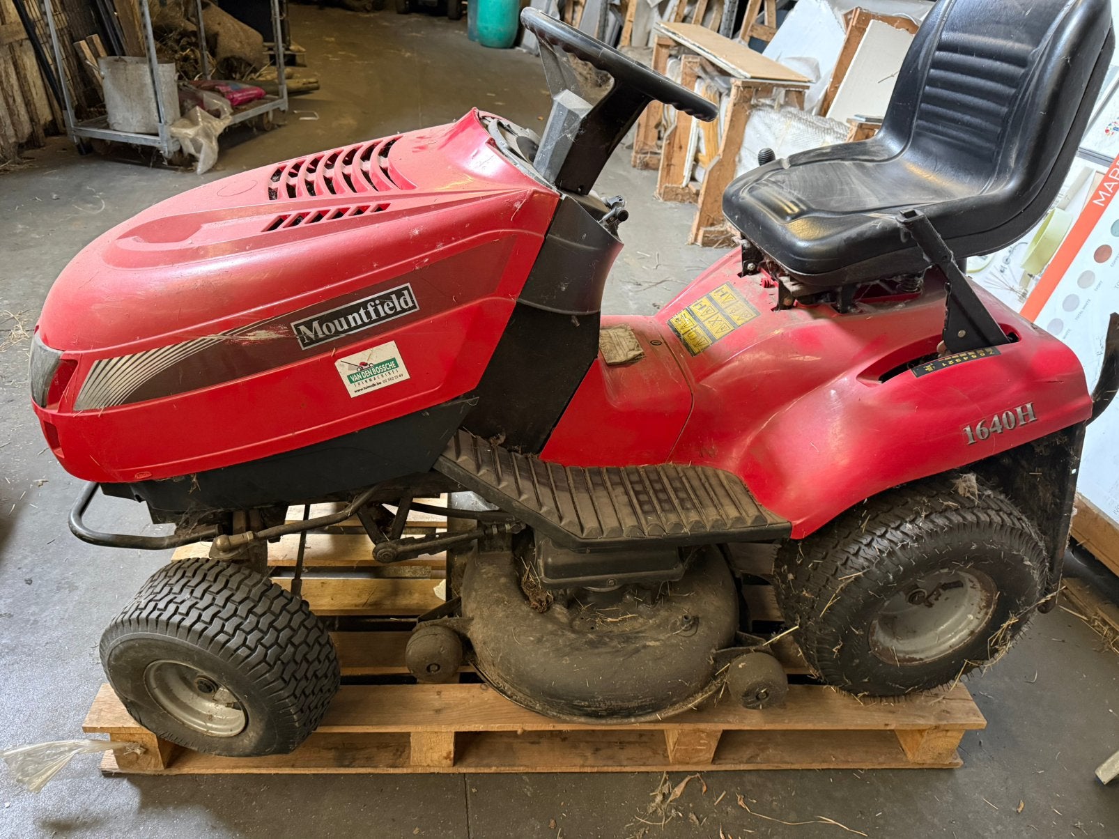 Mountfield 1640H tondeuse à gazon, Enlèvement, Utilisé, Démarrage électrique, 90 à 120 cm
