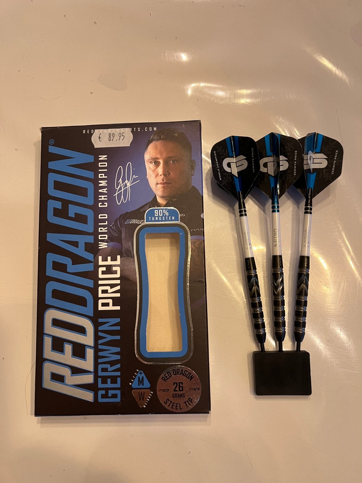 Red Dragon Gerwin Price black.  26 gr, Sport en Fitness, Darts, Ophalen, Zo goed als nieuw