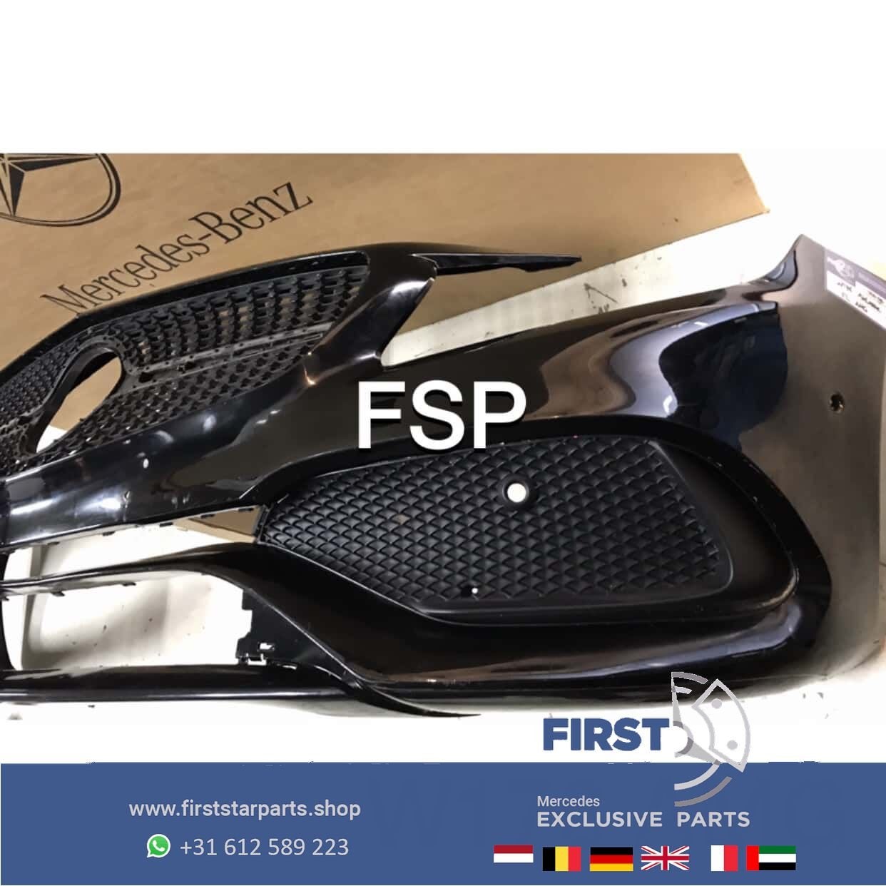 W176 FACELIFT AMG VOORBUMPER Mercedes A Klasse + GRIL / ROOS, Gebruikt, -, Voor, Ophalen of Verzenden