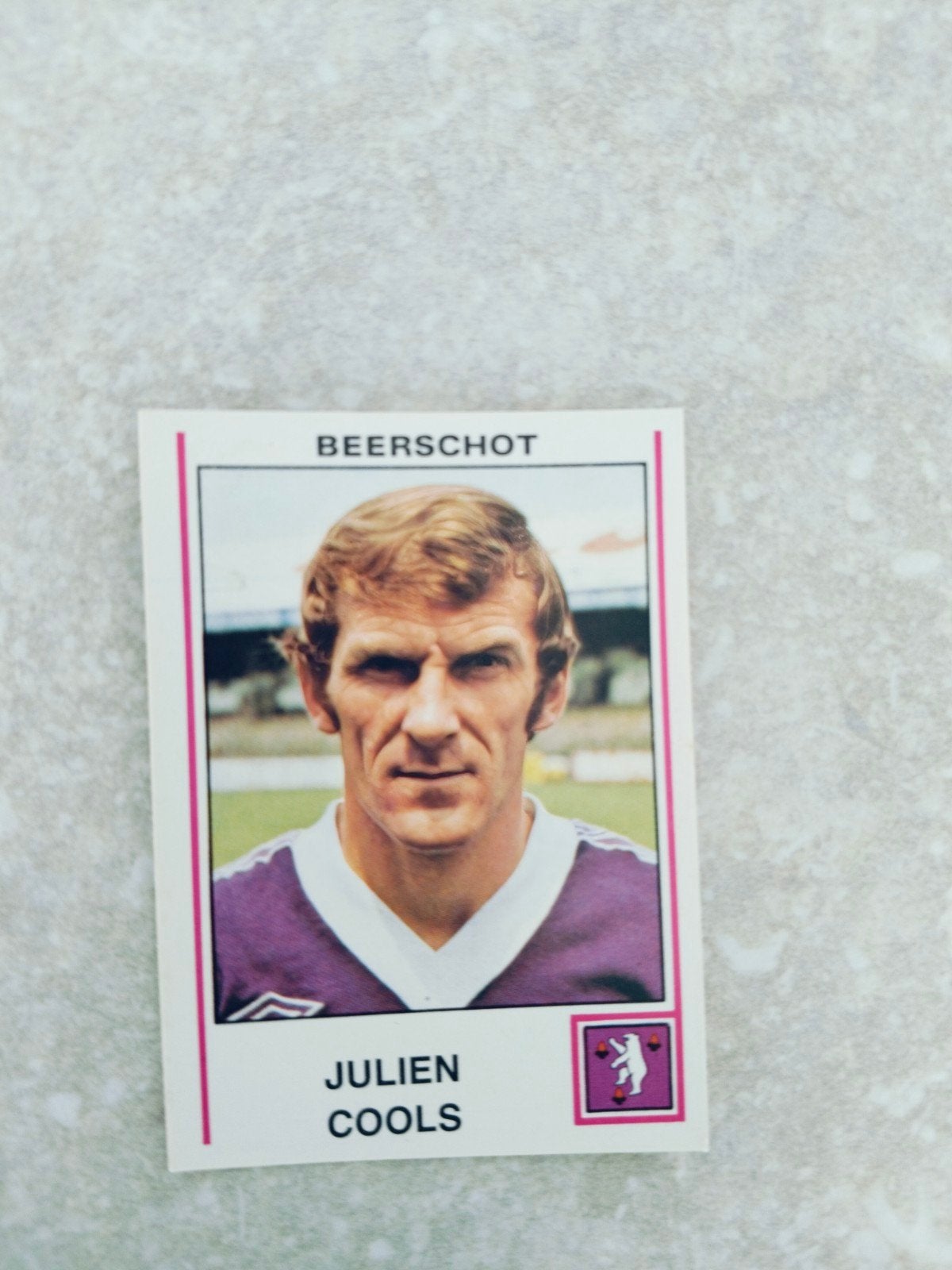 Panini sticker Football 80 Julien Cools Beerschot, Enlèvement ou Envoi, Autocollant