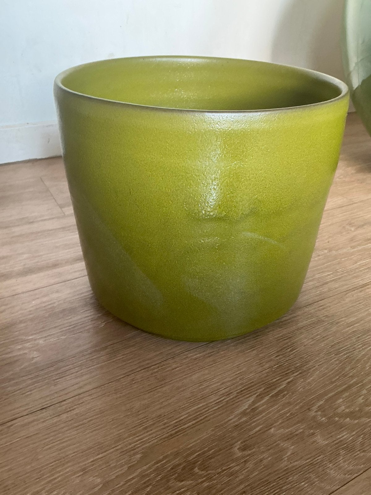 Pot en terre cuite verte, Enlèvement, Comme neuf