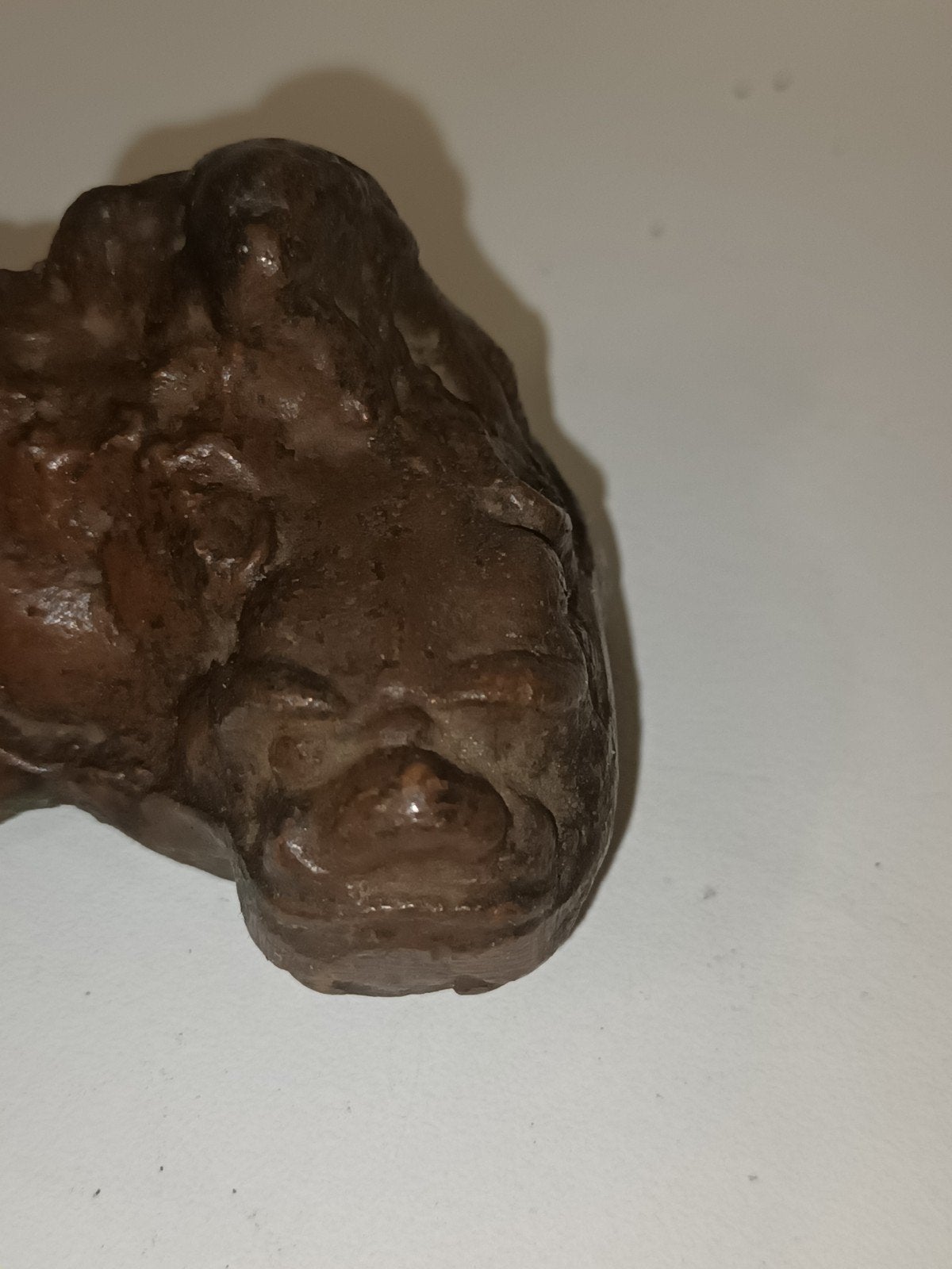 Vintage bronzen/koperen kikker - miniatuur / presse-papier, Enlèvement ou Envoi, Bronze