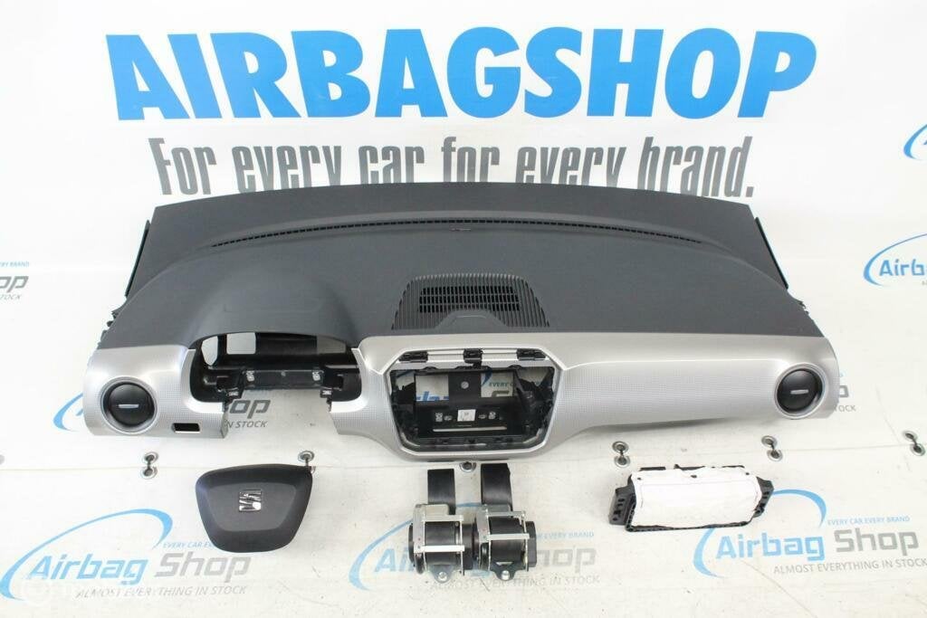 Airbag kit Tableau de bord noir/argent Seat MII facelift, Enlèvement ou Envoi, Utilisé
