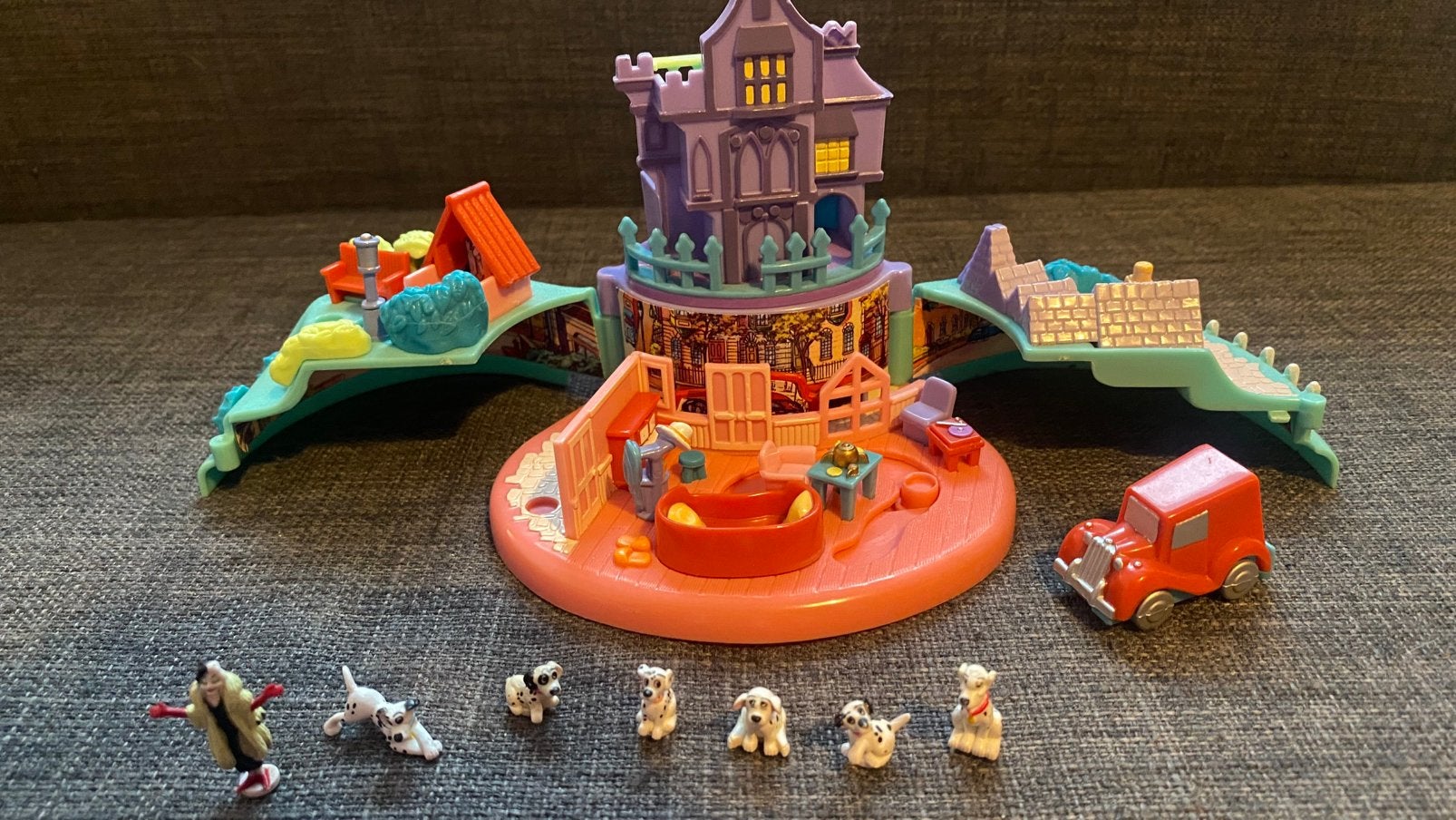 Vintage Polly Pocket 101 Dalmatians (1996) - 100 % COMPLET, Enlèvement ou Envoi, Utilisé
