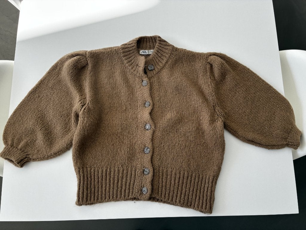 Bruine gilet van Zara maat S, Bruin, Zara, Ophalen of Verzenden, Maat 36 (S)