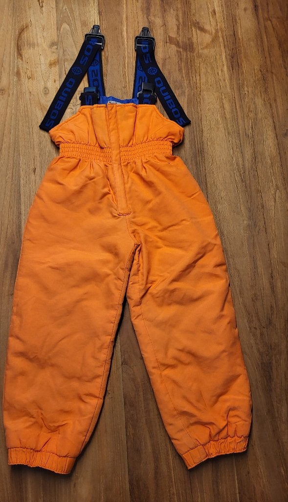 Oranje skibroek, Sport en Fitness, Skiën en Langlaufen, Ophalen, Gebruikt, Ski, Kleding