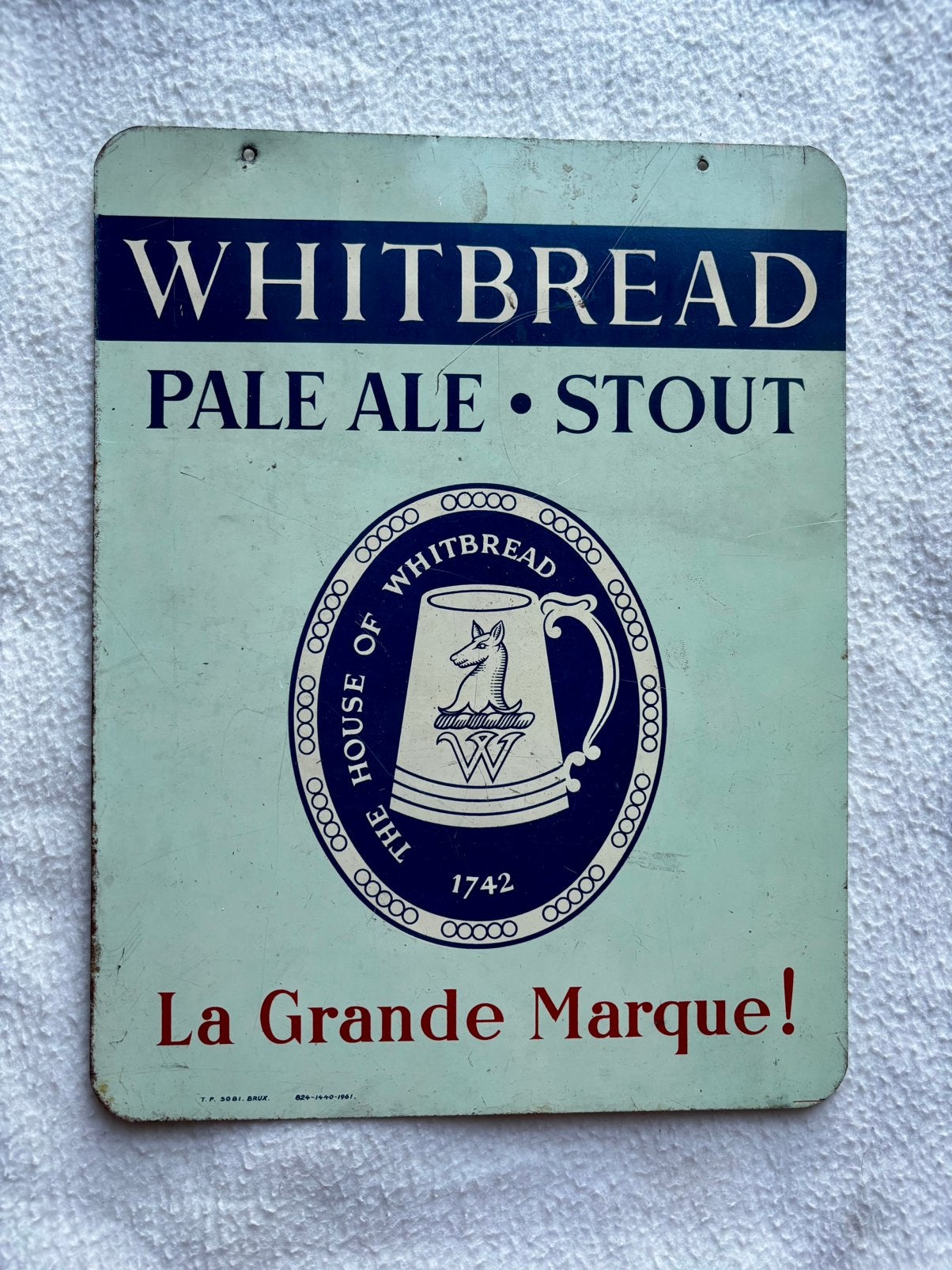 Plaque publicitaire Stout reclame bord, Collections, Enlèvement ou Envoi, Comme neuf