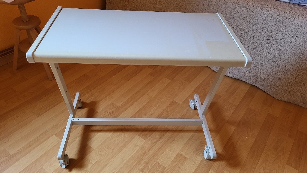 Computertafel op wieltjes, Maison & Meubles, Bureaux, Bureau d'ordinateur, Métal, Enlèvement, Utilisé