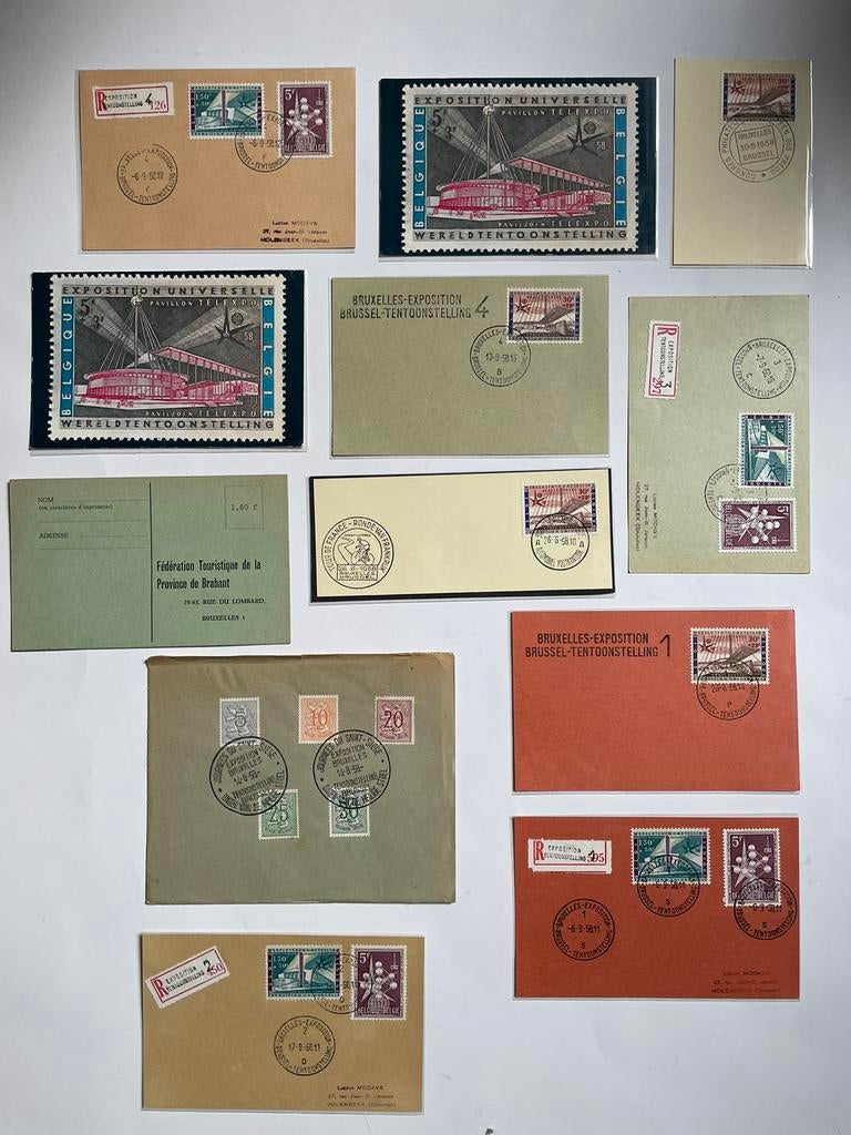Lot enveloppe expo 58, Enlèvement ou Envoi