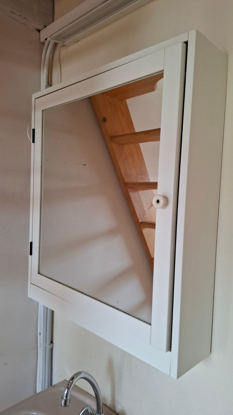 Spiegelkast met twee legplanken, Enlèvement, Comme neuf, Armoire à miroir