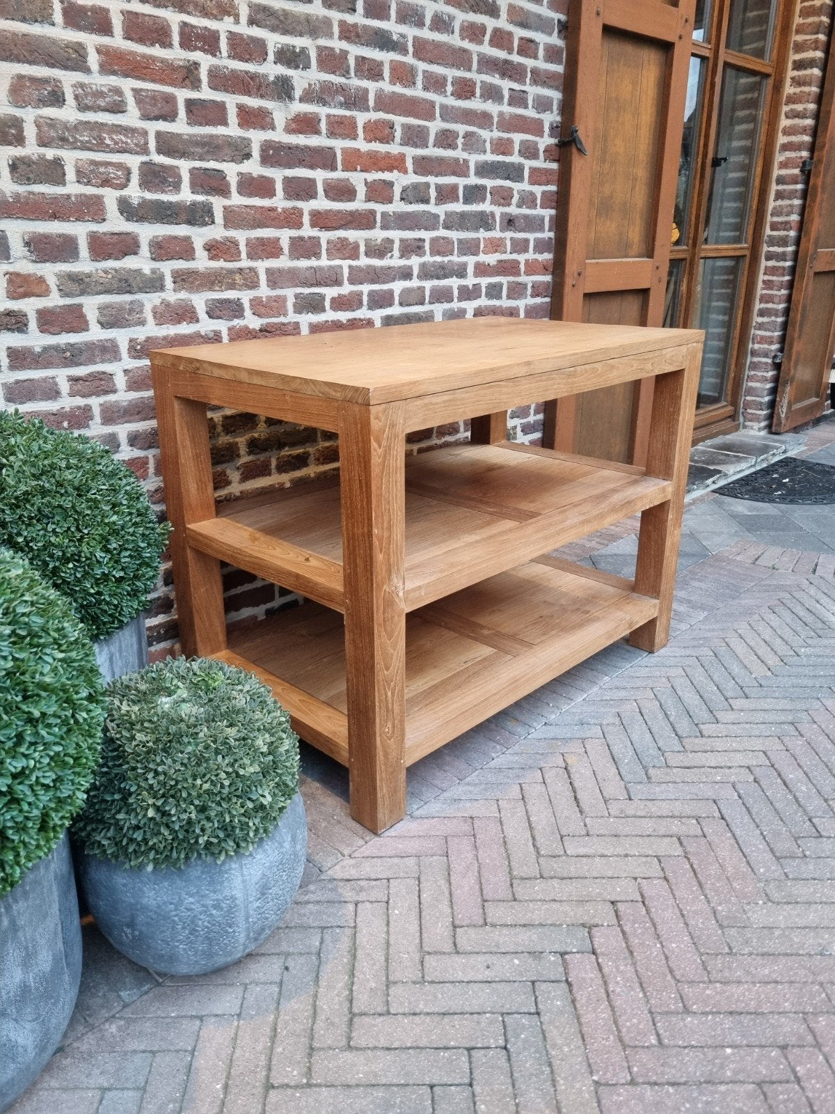 teak bijzettafel ART:, Ophalen, ., ., 75 cm of meer
