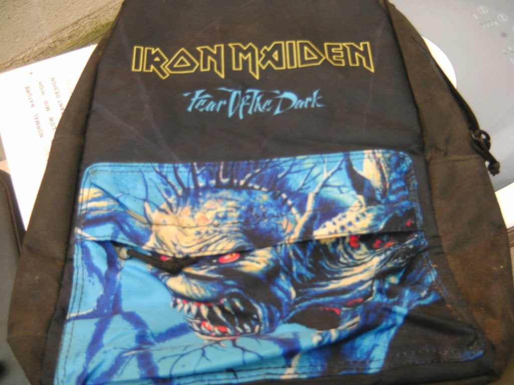 schooltas van IRON MAIDEN ZWART ,,, Ophalen of Verzenden, Gebruikt, Overige typen