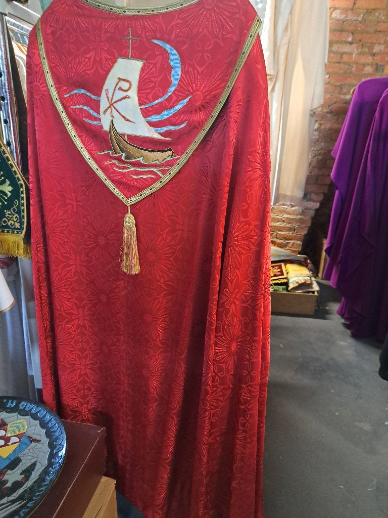 Lot 40 Antiek Vintage PriesterKleding Kazuivel Vestment, Verzamelen, Ophalen, Gebruikt, Kleding, Christendom | Katholiek