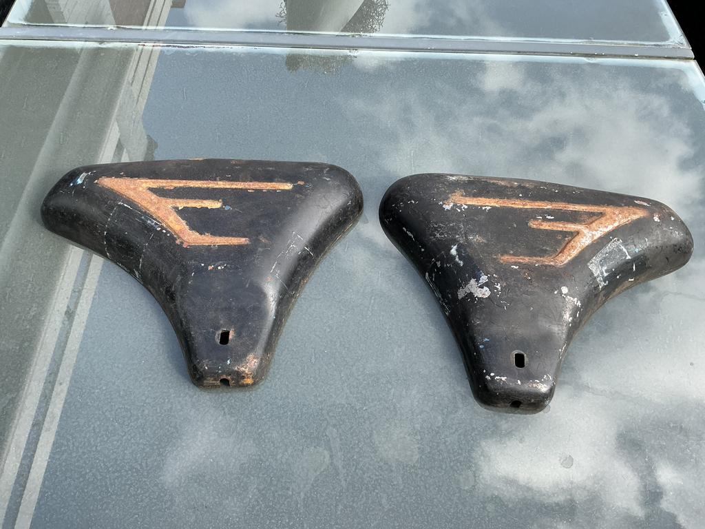FLANDRIA RALLY ZIJ - GEREEDSCHAP KAST DEKSELS IGST FRAME KAP, Fietsen en Brommers, Brommeronderdelen | Oldtimers, Gebruikt, Overige merken