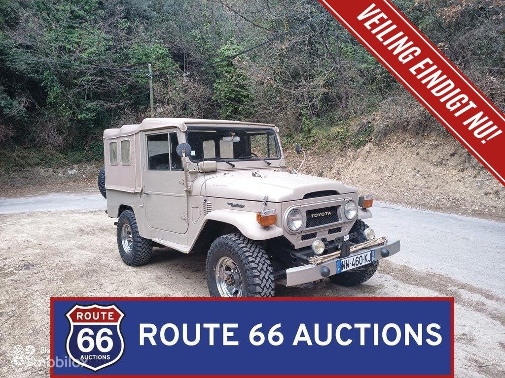 Toyota Land Cruiser FJ43 | 1975 | Route 66 Auctions, Auto's, Zwart, Bedrijf, Handgeschakeld, Overige carrosserie