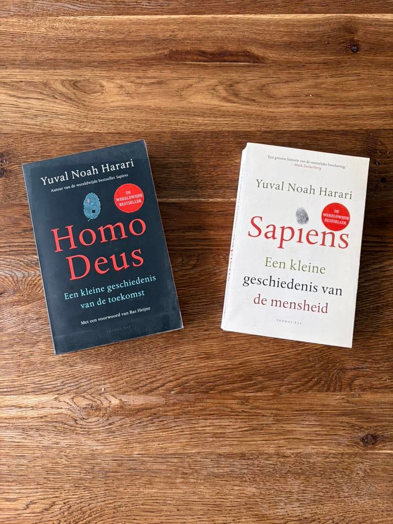 Homo deus sapiens yuval noah harari, Boeken, Ophalen of Verzenden, Zo goed als nieuw