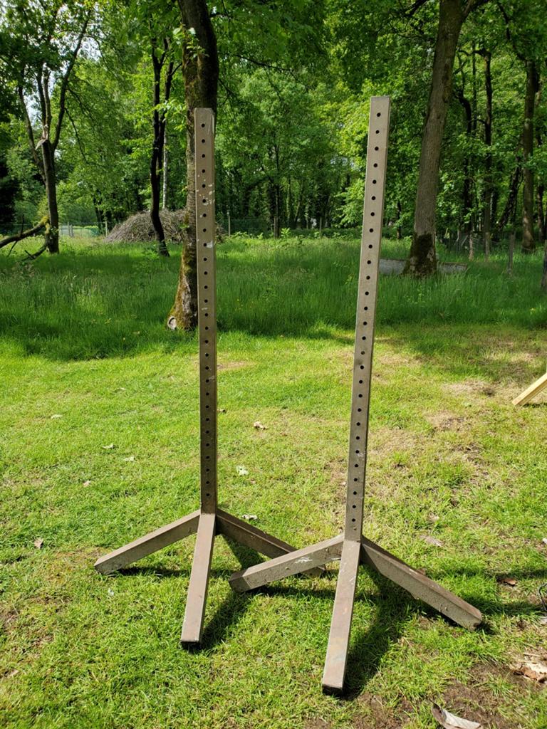 8 gegalvaniseerde hindernis staanders. Springen, Dieren en Toebehoren, Ophalen, Zo goed als nieuw, Springen
