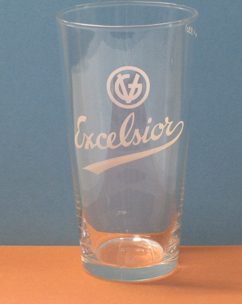 VERRE À BIÈRE EXCELSIOR GENT 487, Enlèvement, Utilisé, Verre ou Verres, Autres marques